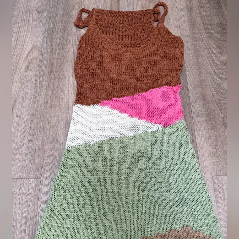 Colorful Knit Maxi Dress - Picture 2 of 3